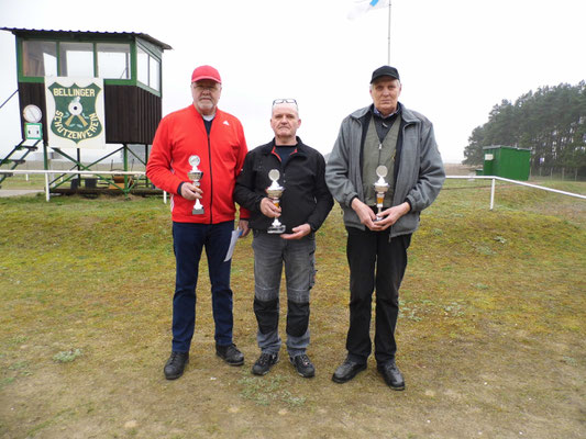 von links nach rechts: Werner Fröhlich, Bernd Rüster und Bernd Wessel