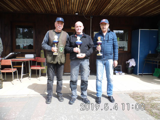 von links nach rechts: Wolfgang Mante, Bernd Rüster und Dr. Klaus-Rüdiger Ganz