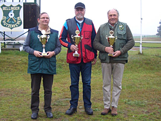 von links nach rechts: Winfried Preuß 2.Platz, Werner Fröhlich 1.Platz und Lutz Hafenstein 3.Platz