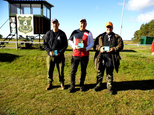 von links nach rechts: Monty Nowack 2.Platz, Frank Westphal 1.Platz und Andreas Pietz 3.Platz
