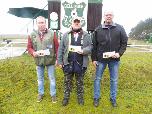 von links nach rechts: Michael Lehmann 2.Platz, Andreas Pietz 1.Platz und Torsten Laas 3.Platz