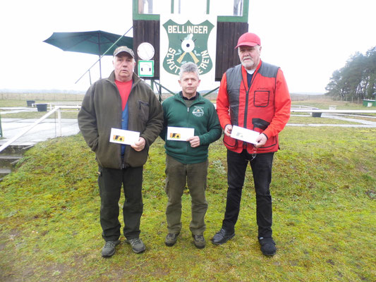 von links nach rechts: Henry Hafenstein 2.Platz, Karsten Pietschker 1.Platz und Werner Fröhlich 3.Platz