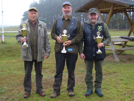 von links nach rechts: Jürgen Gottschlich 1.Platz, Rainer Grossmann 2.Platz und Dr. Thorsten Wendt 3.Platz