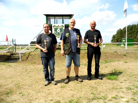 von links nach rechts: Sandro Schaffranke 2. Platz, Roberto Greiff 1. Platz und Stephan Klotzer 3. Platz