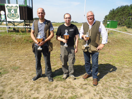 von links nach rechts: Markus Poch 2. Platz, Sandro Schaffranke 1. Platz und Karl-Heinz Böhmer 3. Platz