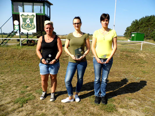 von links nach rechts: Birgit Pankau 2.Platz, Alexandra Kühn 1.Platz und Silke Greiff 3.Platz