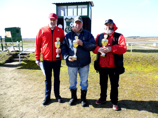 von links nach rechts: Werner Fröhlich 2.Platz, Frank Hoellge 1.Platz und Ulrich Tietz 3.Platz