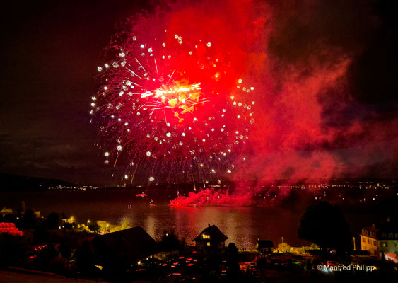 1. August-Feuerwerk am Zugersee