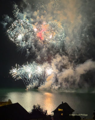 1. August-Feuerwerk am Zugersee
