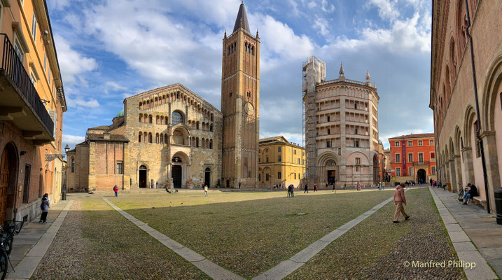 Domplatz in Parma, Italien