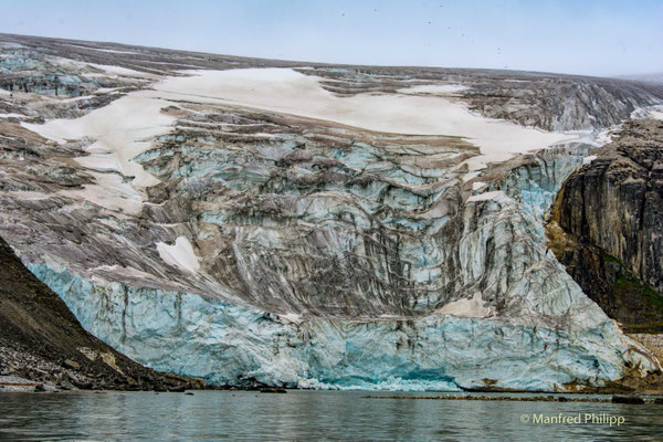 Gletscher bei Alkefjellet, Spitzbergen