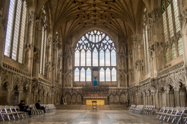 Inside the cathedral of Ely