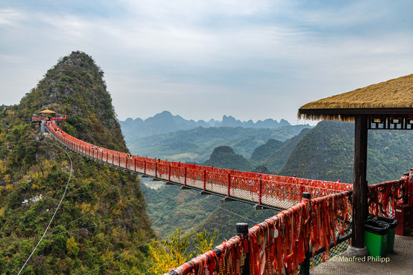 Hängebrücke bei Yangshuo, Guilin