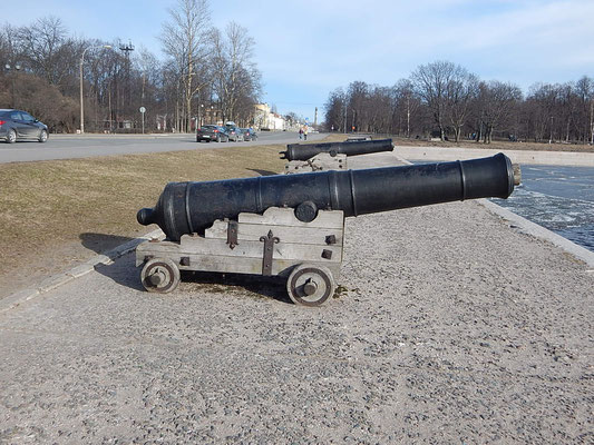 Kanone in Kronstadt