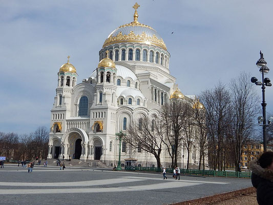 Die Marinekathedrale in Kronstadt. 