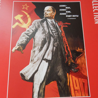 Plakat mit Lenin