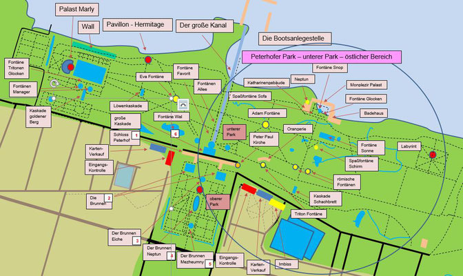 unterer Park östlicher Teil Schema