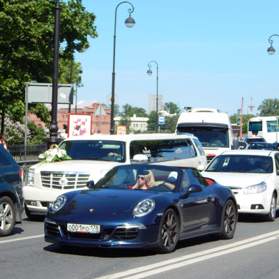 Porsche sind in Sankt Petersburg mehr zu sehen als in Deutschland