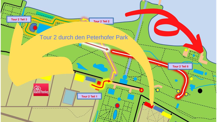 Tour 2 durch den Peterhofer Park