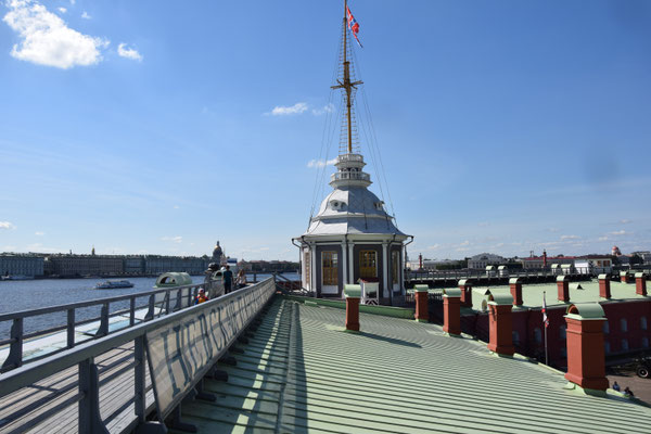 auf dem Dach mit Turm