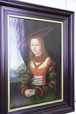 Lucas Cranach der ältere 1772 Cronach Franken - 1553 Weimar Portrait einer Frau Foto 818  von 24 Raum    255