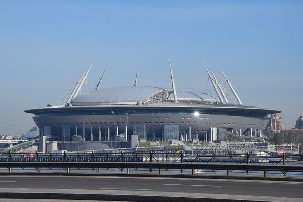 das neue Stadion in Sankt Petersburg