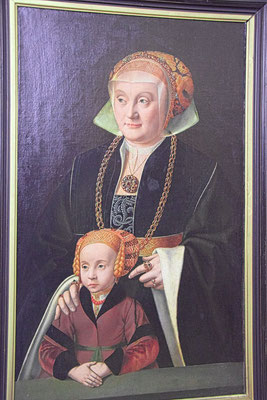 Barthlomeus Barthel Bruyn der Ältere ca. 1493 Niederrhein–1555 Köln Bildnis einer Dame und ihrer Tochter Foto 810  von 24 Raum  255