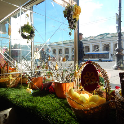 Osterdekoration in Petersburg