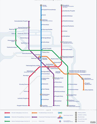 Metro Karte Schema Sankt Petersburg