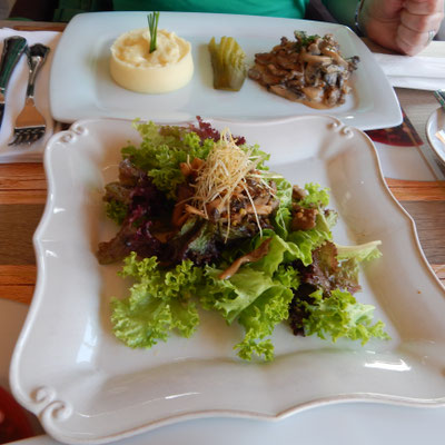 Salat im Restaurant