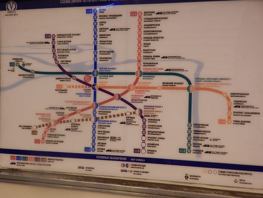 Plan der Metro