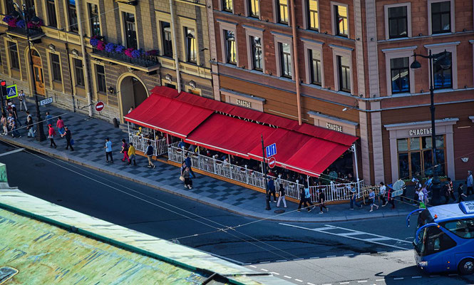 Straßencaffee am Isaaksplatz