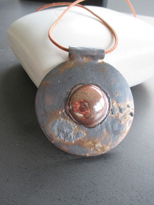 Keramik, glasiert mit Metalleffekt, Länge: 45 cm