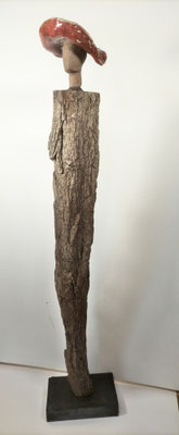 Baumrinde mit Keramik, ca. 45 cm