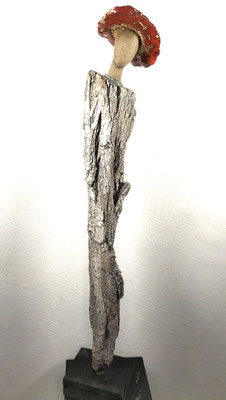 Baumrinde mit Keramik, ca. 40 cm