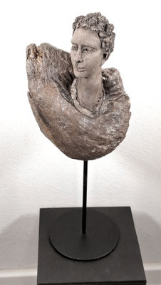 Tree-People, Keramik-Holz, ca. 20 cm