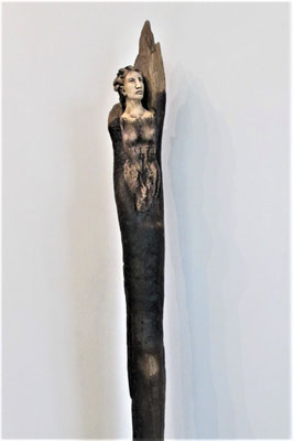 Tree-People, Keramik-Schwemmholz, ca. 60 cm
