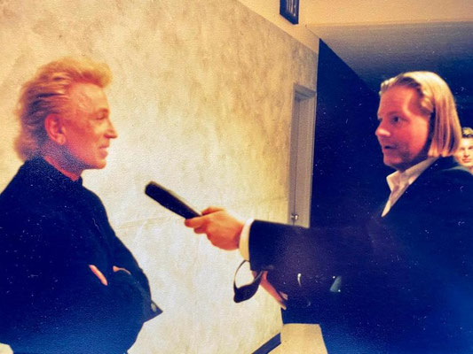 Lars im Interview mit Siegfried von Siegfried & Roy. 