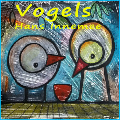 Monoprint vogels - € 47,50 p.p. Maak een monoprint met plakkaatverf van deze koddige vogels van Innemee en bewerk met kleurpotlood.