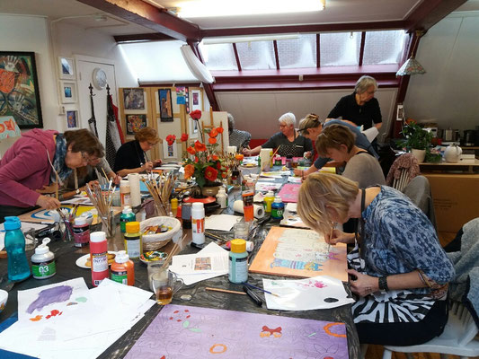 workshops schilderworkshops Hilversum schilderen atelier Het Gooi creatieve workshops workshop Adams