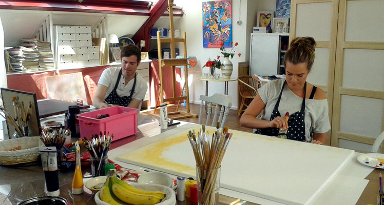 Privé tekenles één-op-één begeleiding tekenles atelier Hilversum Het Gooi Laren Blaricum professioneel