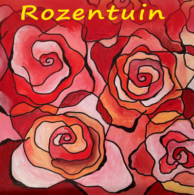 Rozentuin  - € 57,50 p.p. Leer rozen schilderen op een speelse manier en laat jouw kunstwerk tot bloei komen met acrylverf op doek.