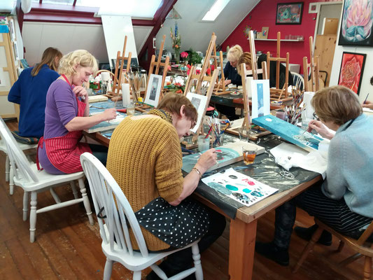 workshops schilderworkshops Hilversum schilderen atelier Het Gooi creatieve workshops workshop Adams