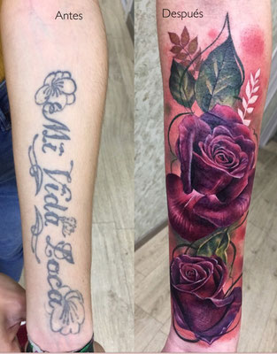 tatuaje cover rosas