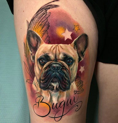 tatuaje bulldog francés