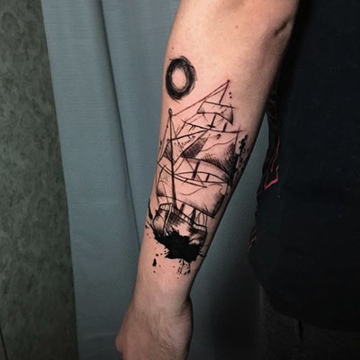 tatuaje barco pirata