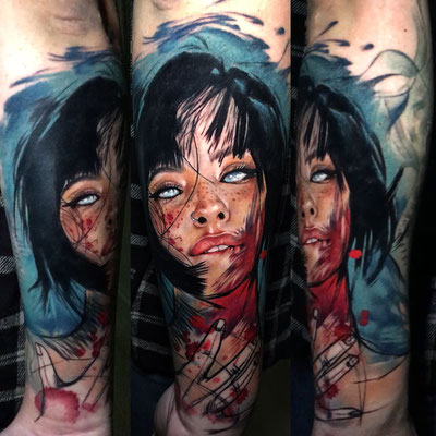 chica zombie tattoo