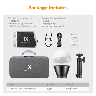 K&F Concept PL 60B 60W COB