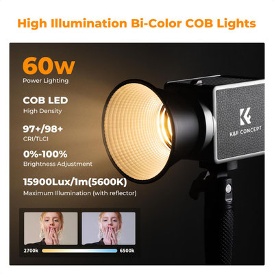 K&F Concept PL 60B 60W COB