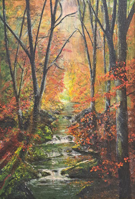 C6　一條 眞寛　ひそかな輝き　油彩　P100